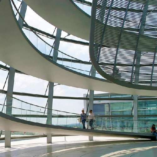 Innenansicht vom Reichstag in Berlin